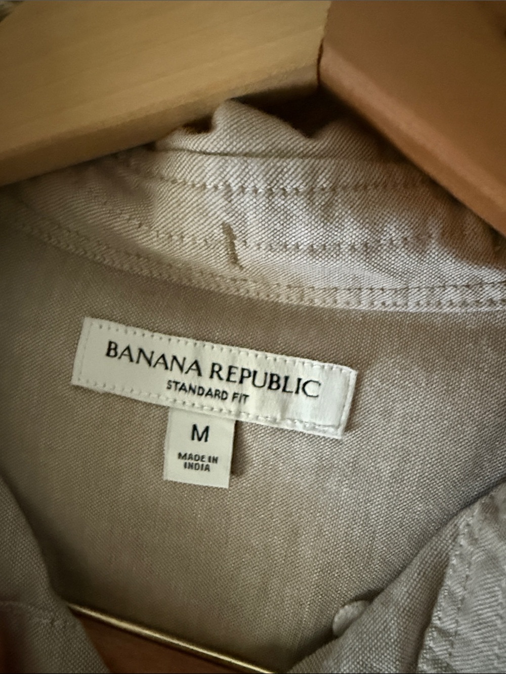 Banana Republic Men's Light Brown Button-Down Shirt - Picture 5 of 12